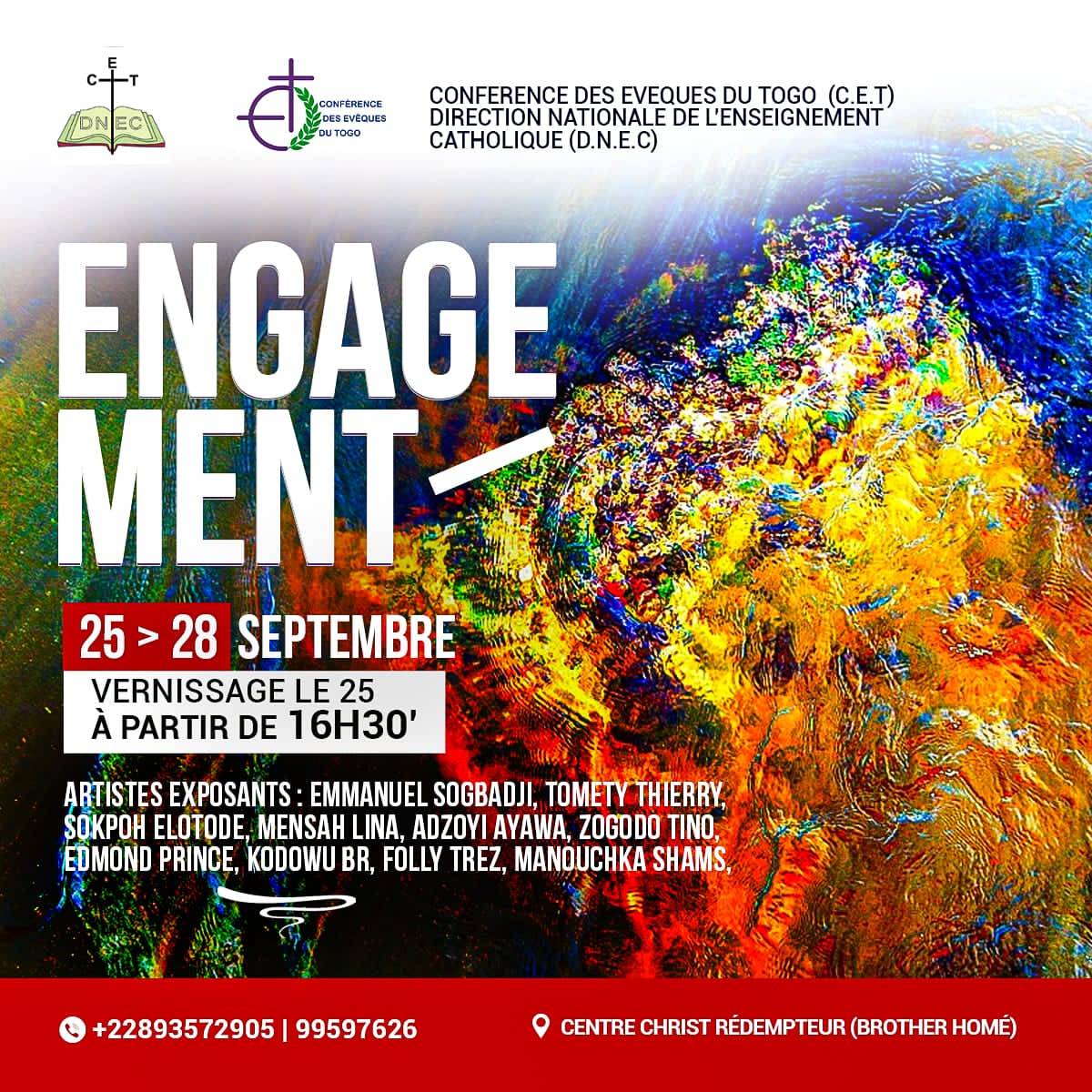 Célébration des 130 ans de l’enseignement catholique au Togo : Vernissage de l’exposition « ENGAGEMENT »